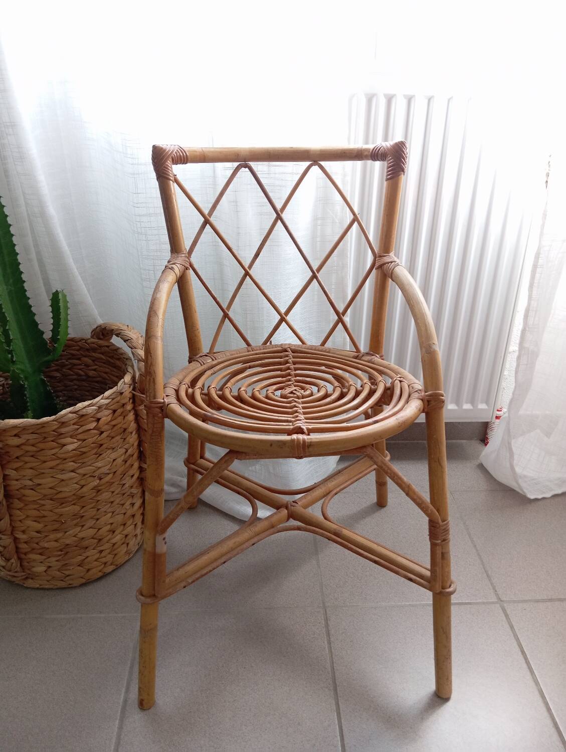 Vintage bamboo chair