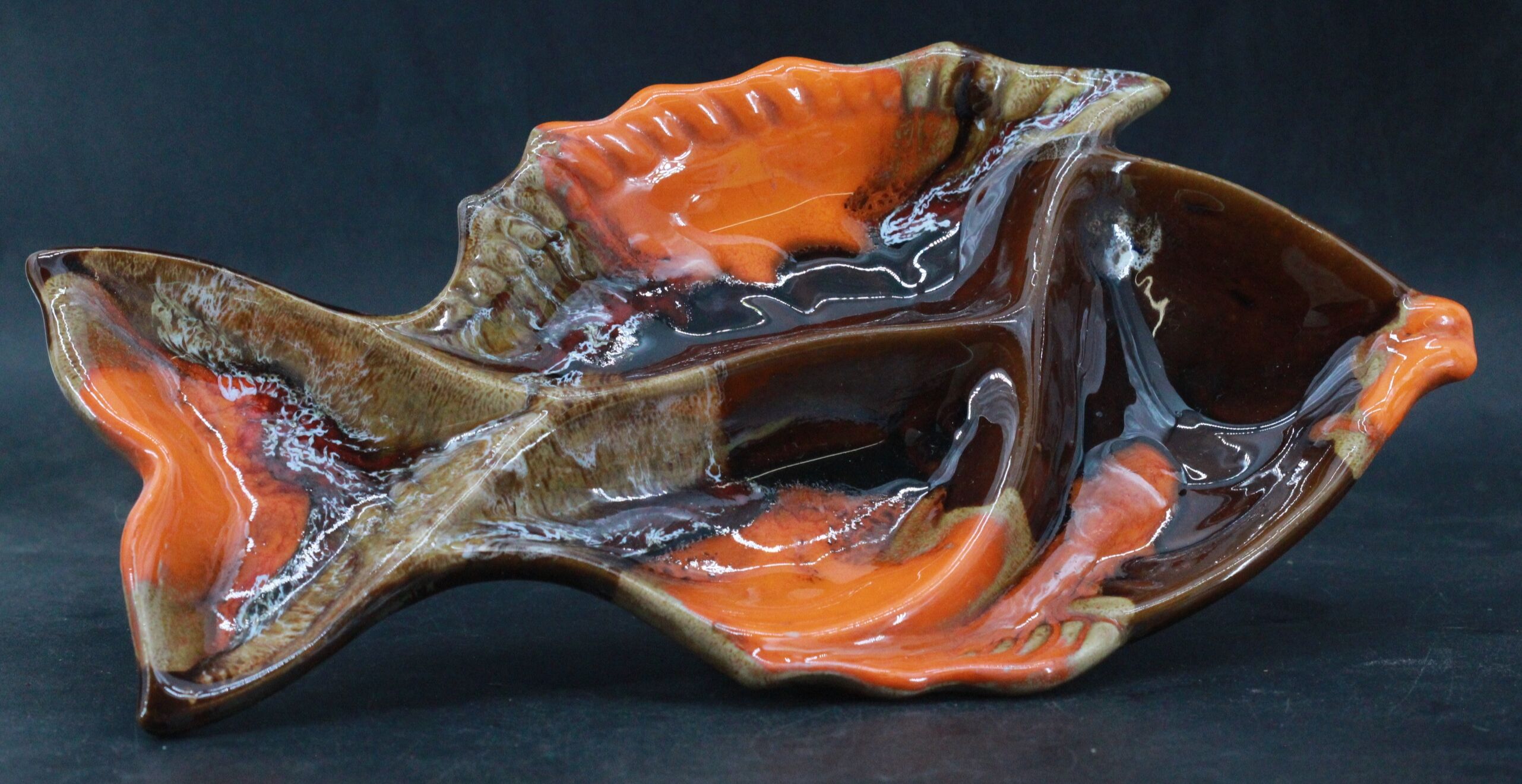 Ancient ceramic fish dish