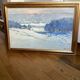 Oil painting on cardboard signed, dimensions: height - 48 cm - width - 68.5 cm -