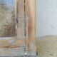 Antique wooden bathroom cabinet patinated