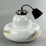 60s 70s lamp light hanging lamp glass ceiling lamp Space Age Design 60s