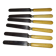 6 old steel and bone knives