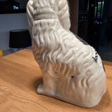 Pair of Staffordshire-type ceramic dogs - King Charles - 20th century