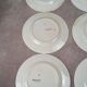 Set of 6 vintage Saintonge flat plates – semi-porcelain