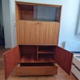 Brissac secretary in satin mahogany – French design from the 1960s.