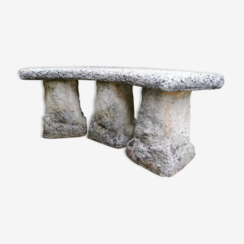 Reconstructed stone bench 1960s