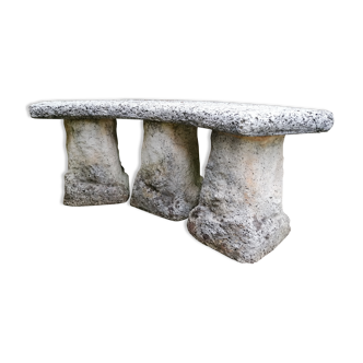 Reconstructed stone bench 1960s