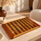 One-of-a-Kind Handmade Geometric Marquetry Tray