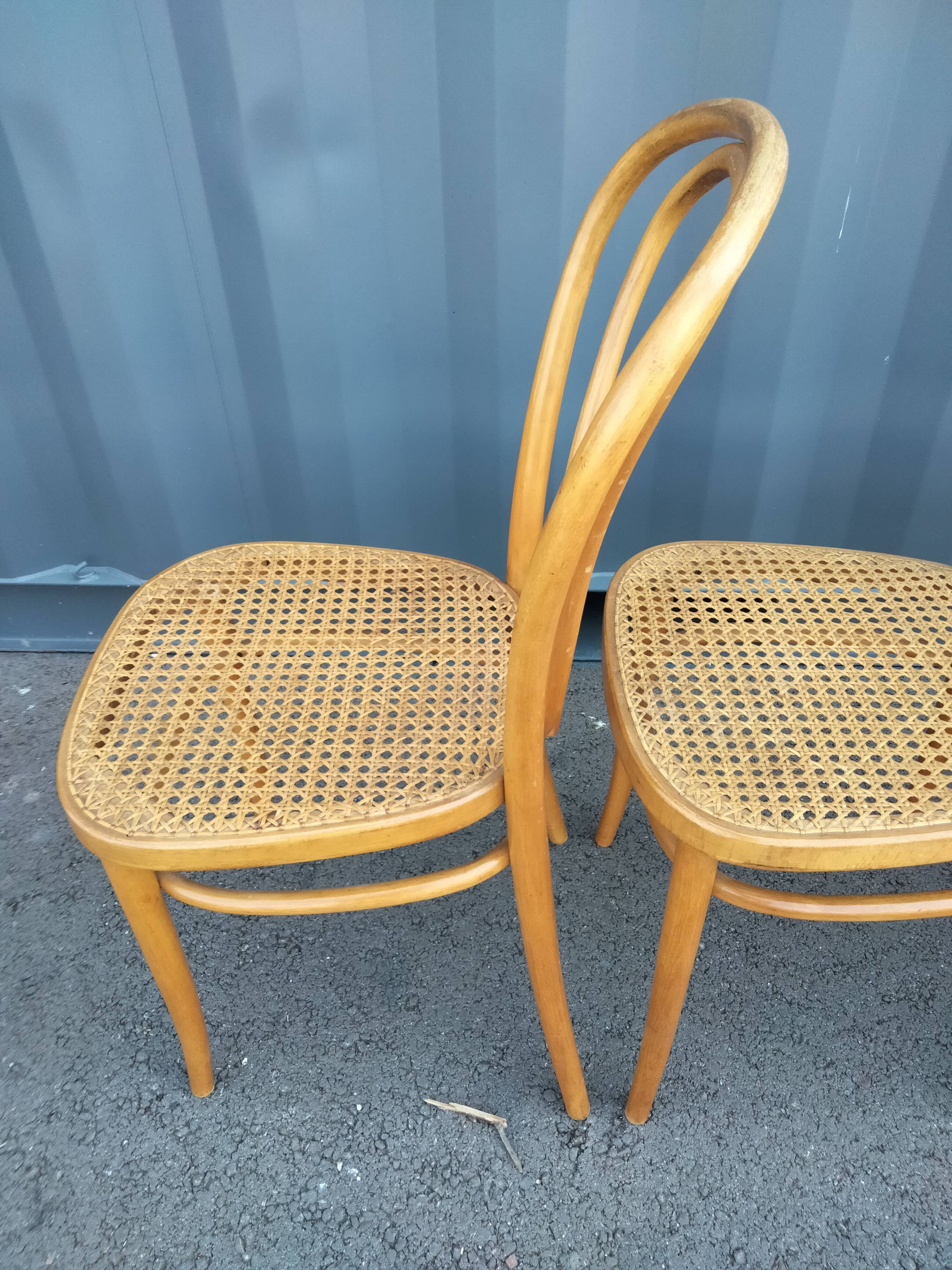 6 vintage cannees chairs old