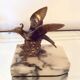 Paire de serre livres oiseaux art deco