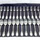 12 Louis XIV style silver cutlery sets