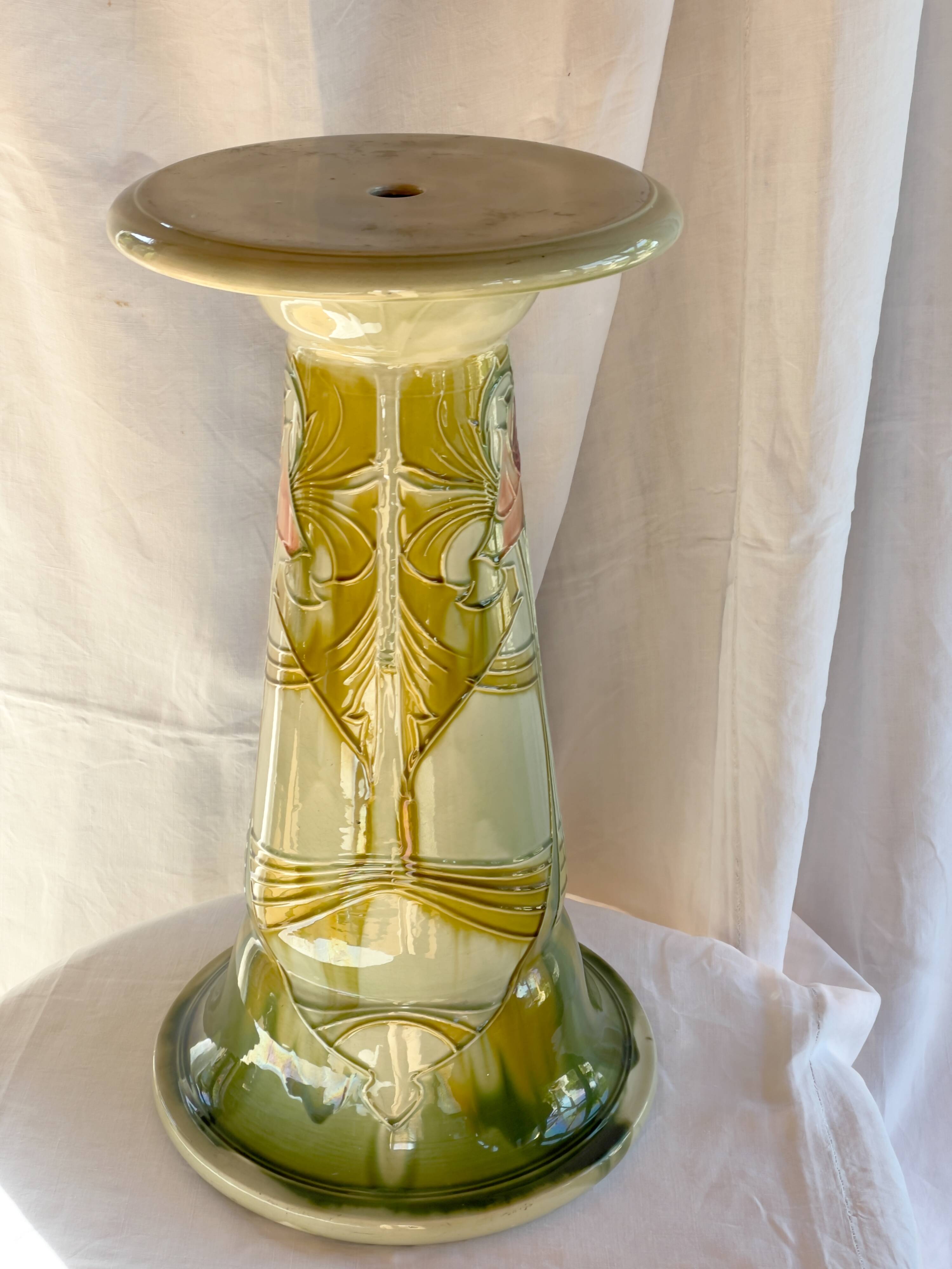 Art Nouveau column 1903 - Minton UK factory, slip-cast ceramic.