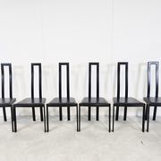 Vintage postmodern dining chairs, 1980s