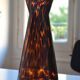 Vintage leopard pattern speckled glass vase or jug attributed to Murano