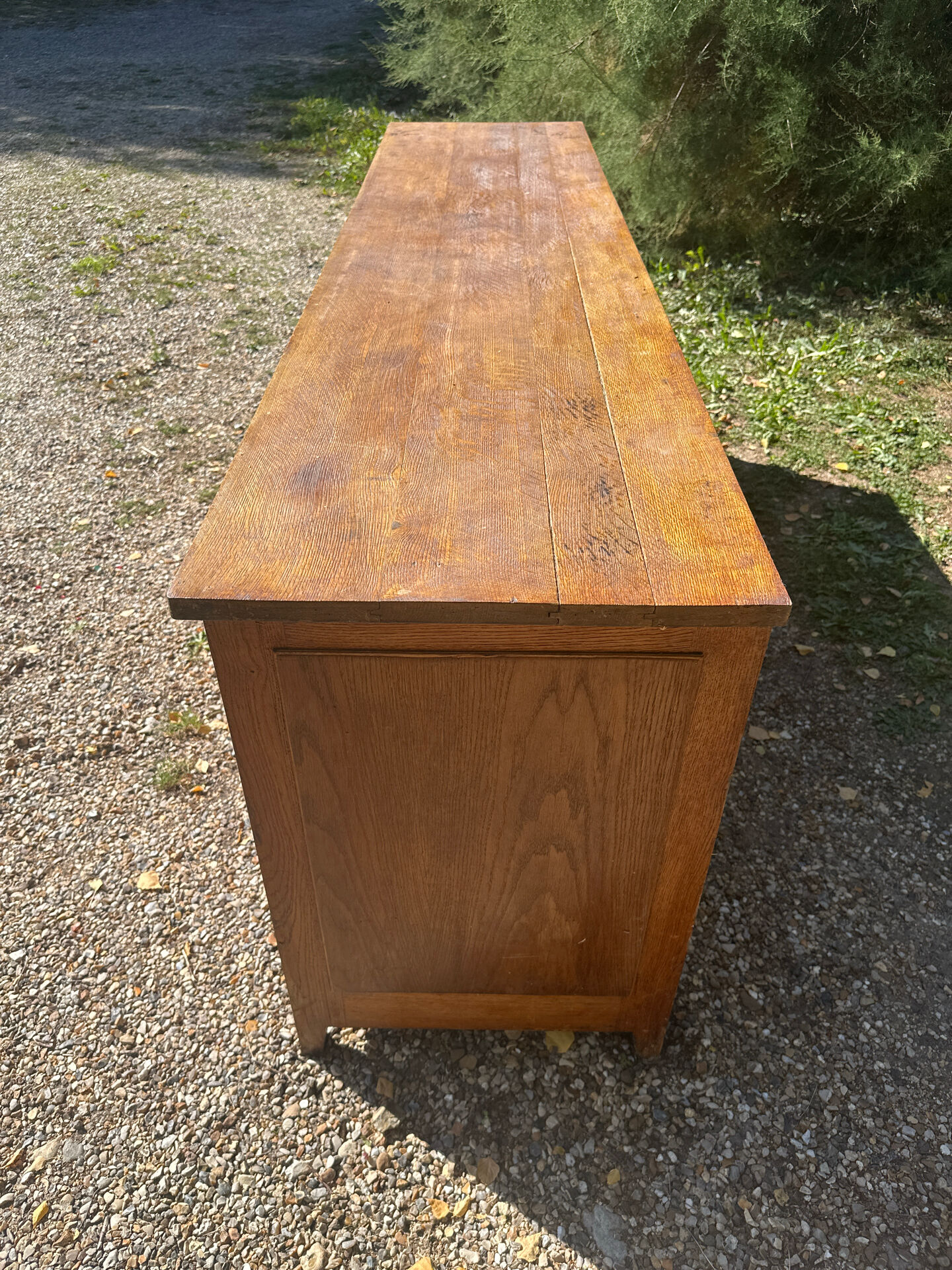 Enfilade raw oak brutalism