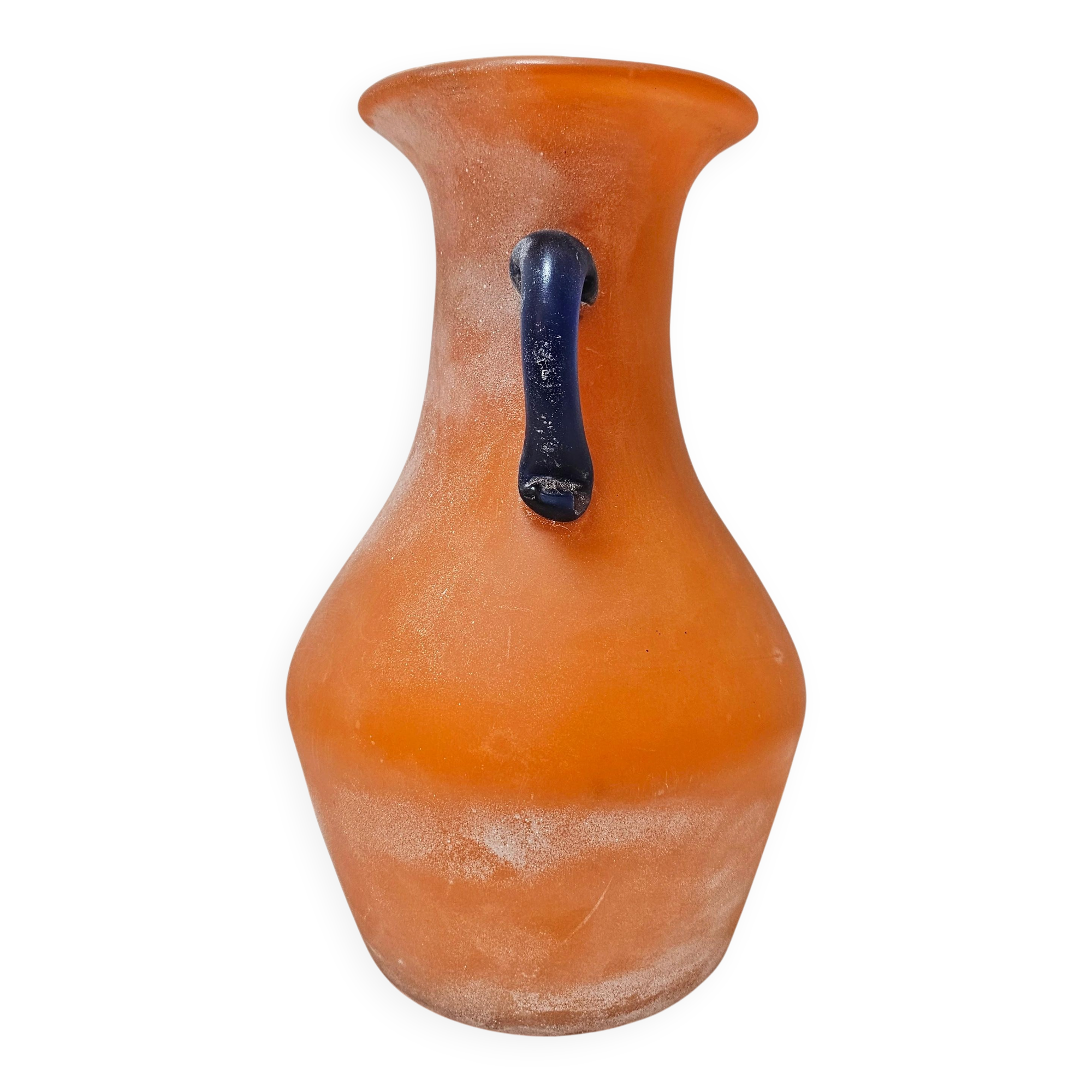 Scavo Glass Vase from Murano by Carlo Moretti, 1970s