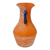 Scavo Glass Vase from Murano by Carlo Moretti, 1970s