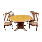 Table and 4 Regency style chairs Gouffè house