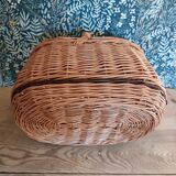 Wicker basket lid