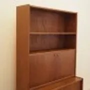 Teak bookcase with bar cabinet and secretary, Dammand & Rasmussen, Denmark, 1960s