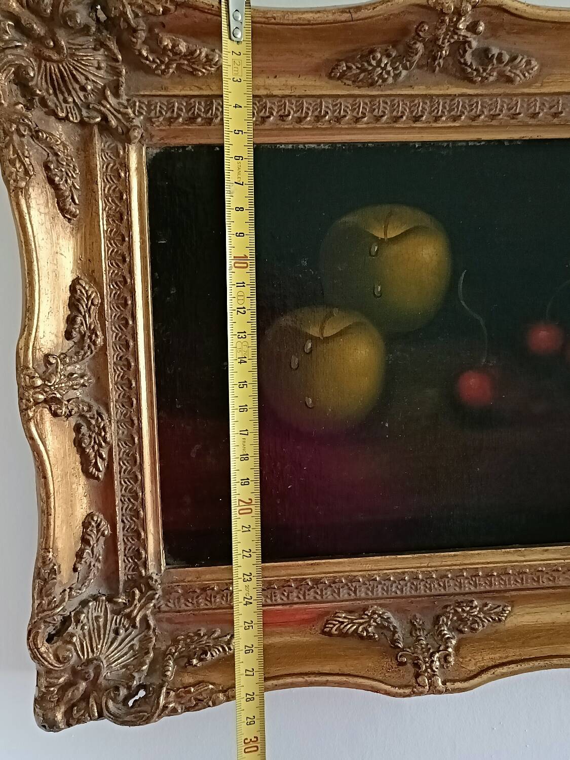 Peinture anglaise, nature morte, fruits