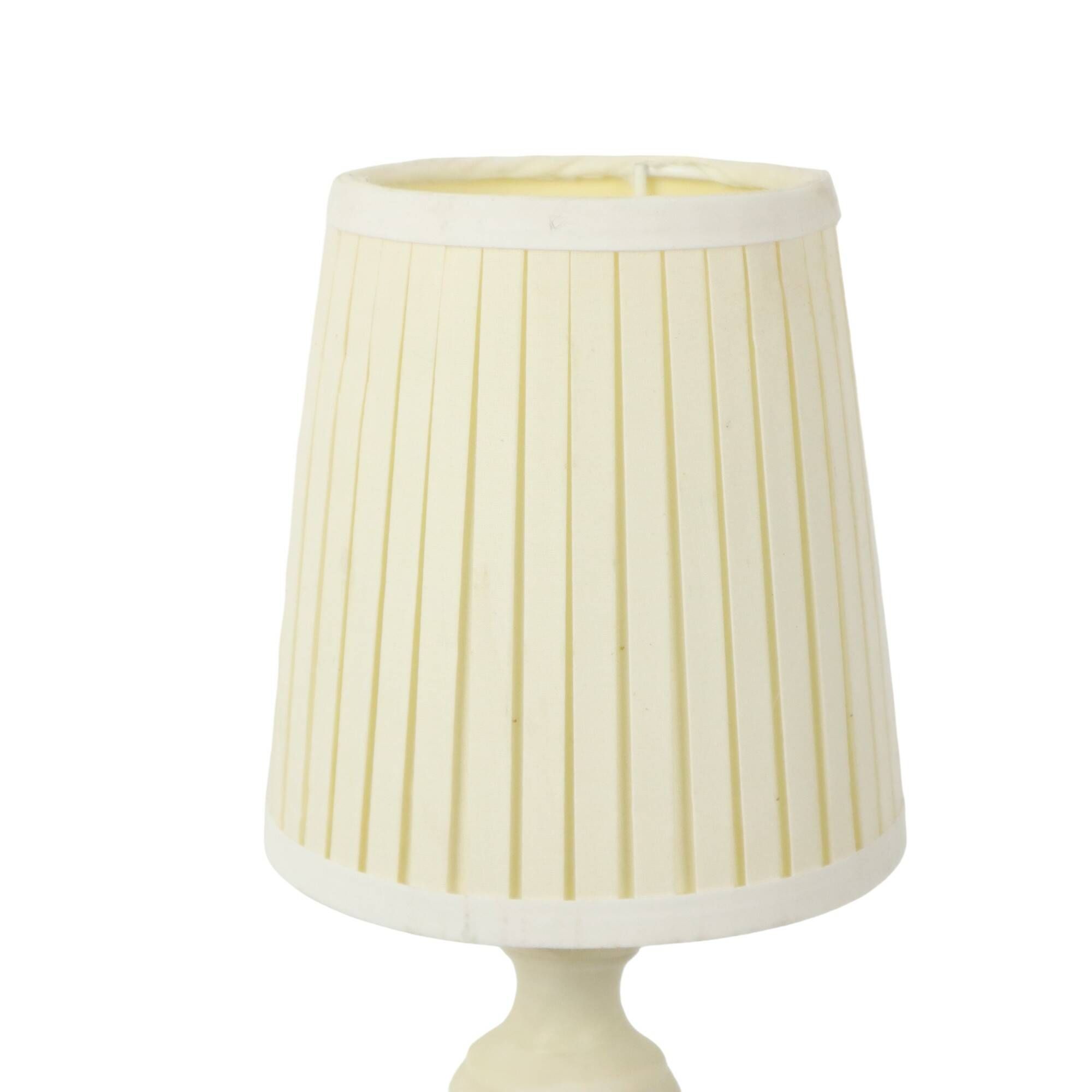 Vintage Empire Alabaster Brass Table Lamp White Lampshade 38cm