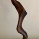 Italian Wood and Silk Lamp