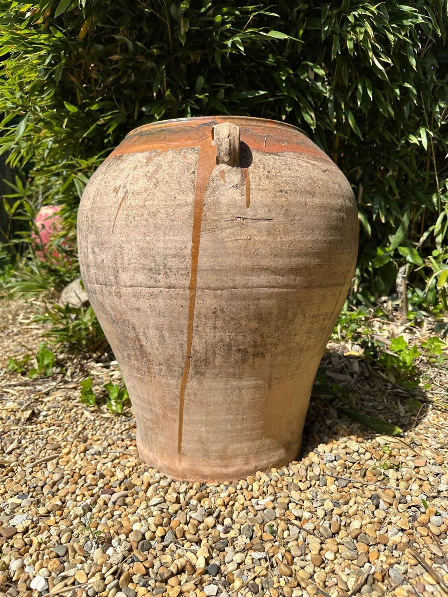 Jarre poterie en terre cuite ancienne 19ème
