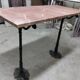 Cast iron and marble peddler's table