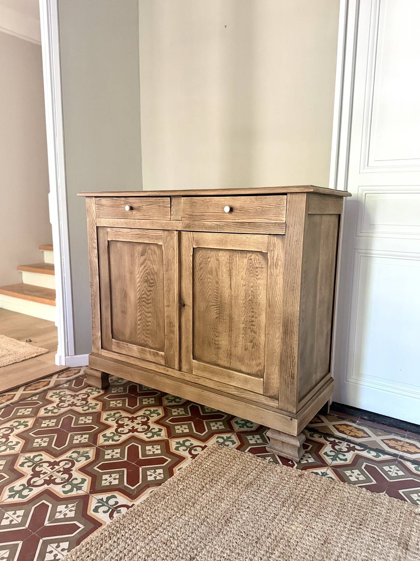 Solid oak sideboard
