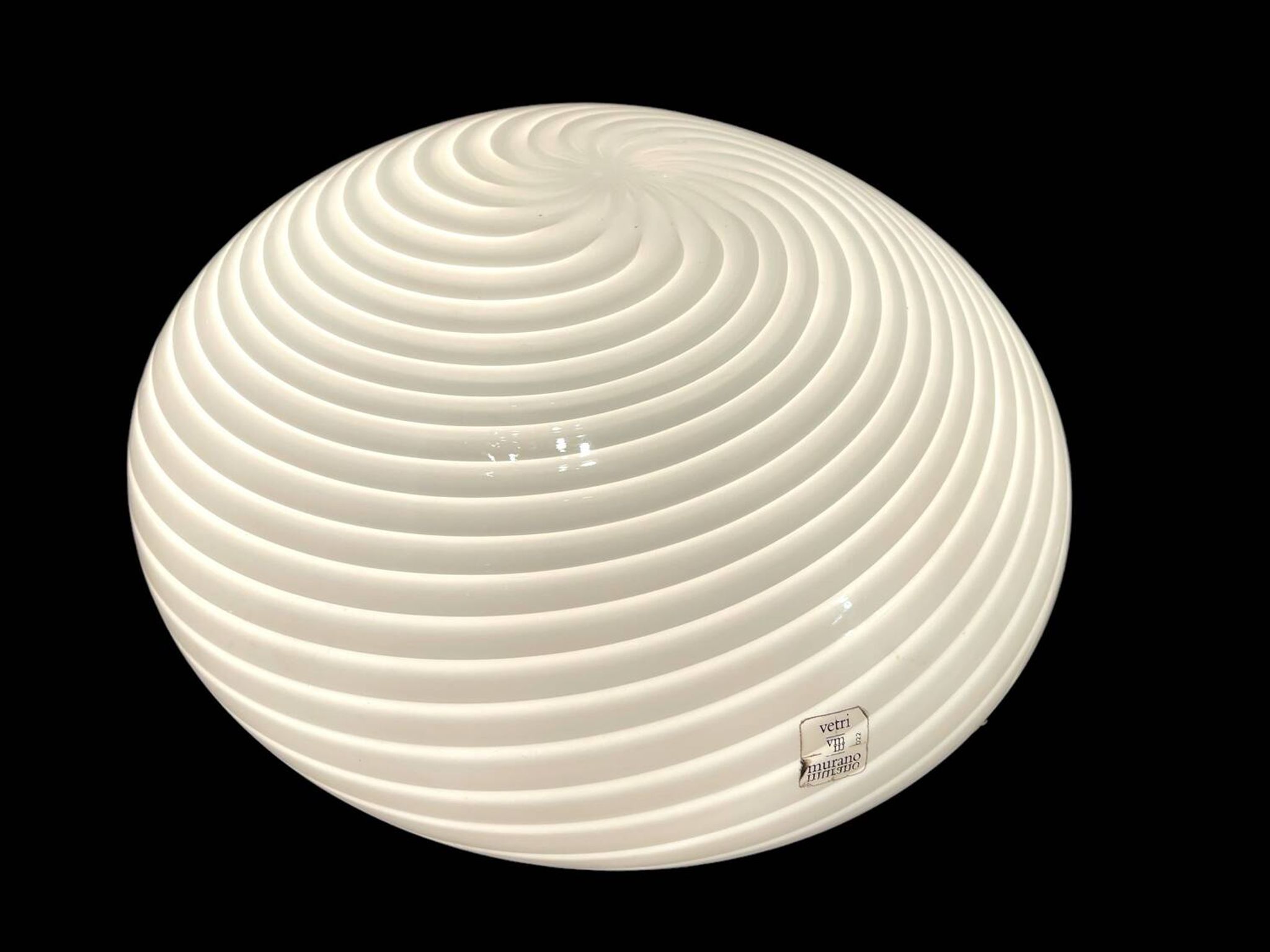 Plafonniers en verre de Murano, ensemble de 2