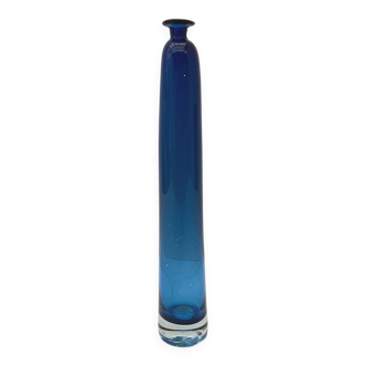 Vase by Marisa and Alain Begou in blown glass, France 1980