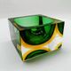 1960s Square Ashtray in Murano Glass by Flavio Poli for Seguso.