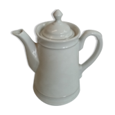 Cafetière banche en porcelaine fin liseré gris