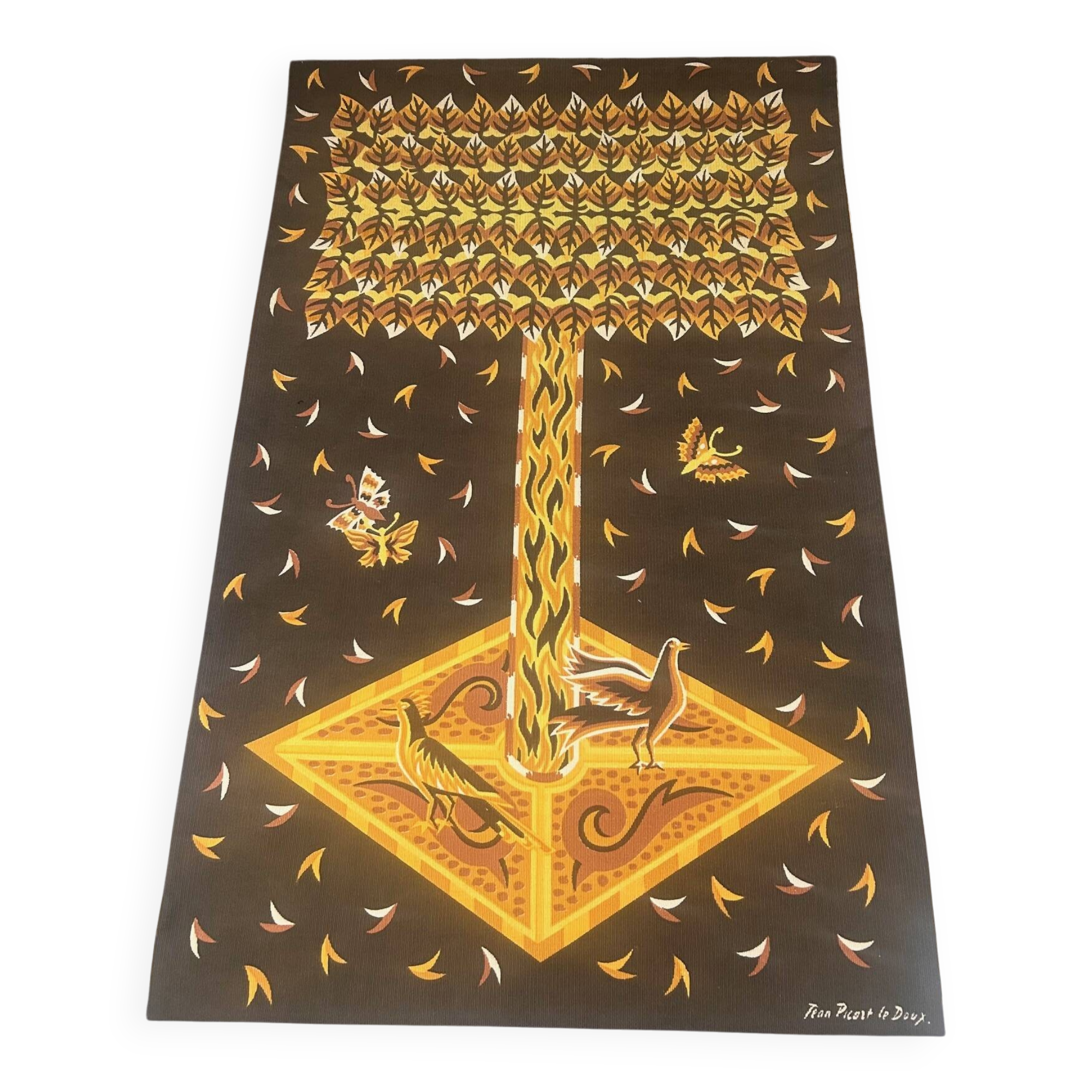 Rare tapestry by Jean Picart Le Doux and Robert Four