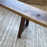 Solid walnut bench 230 cm
