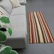 Vintage striped kilim hallway rug 60 x 182 cm