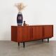 Buffet en teck, design danois, années 1960, fabriqué au Danemark