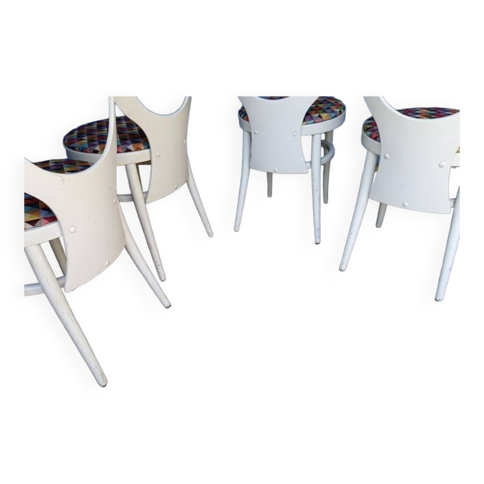 Baumann 4 chairs seagull vintage design