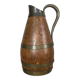 Beaune brandy pitcher in solid oak with brass rims 1970s