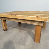 Rustic coffee table in palette