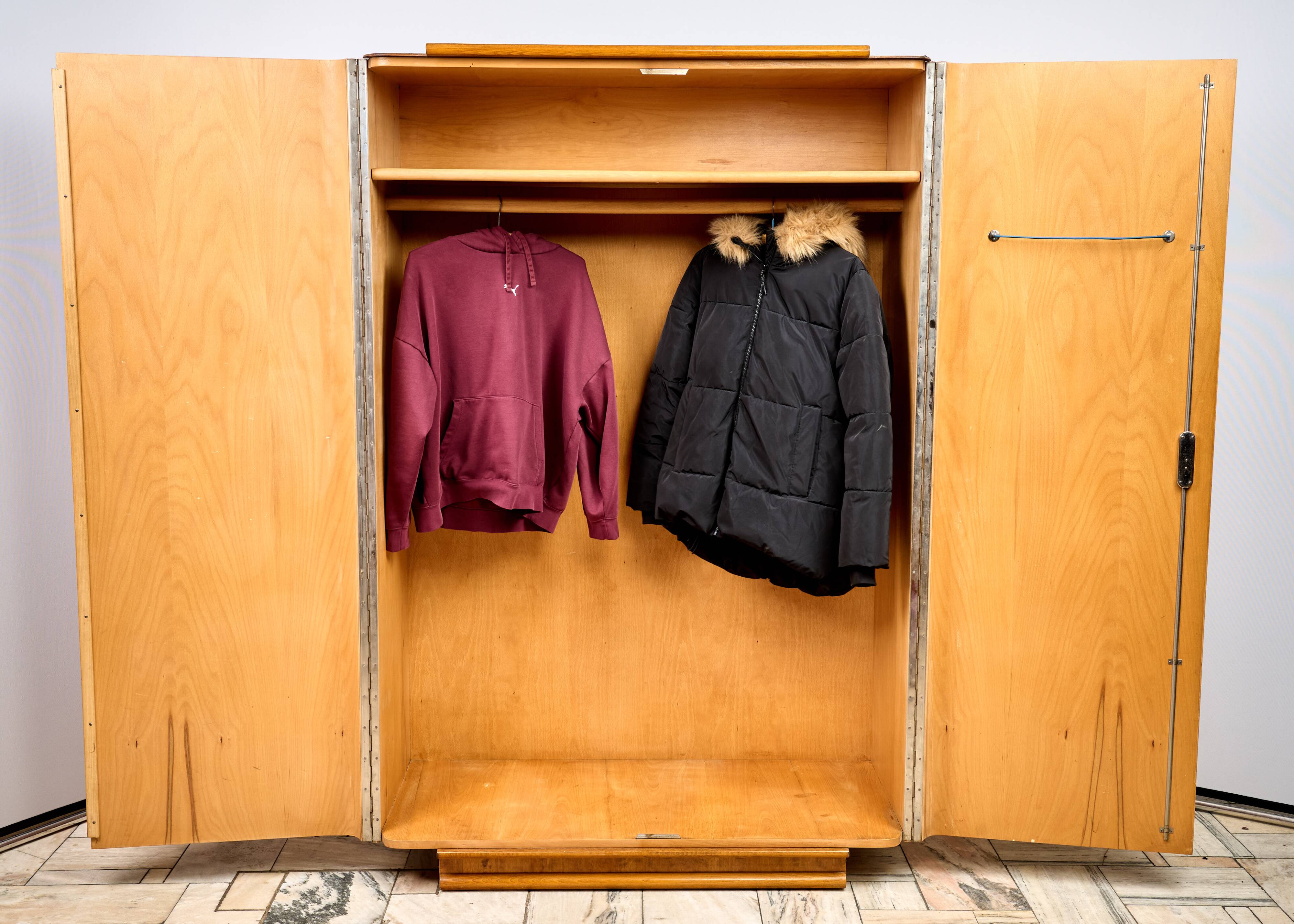 Art Déco Wardrobe by Jindřich Halabala, 1960s, Czechoslovakia