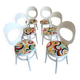 Lot of 6 chairs, 60s BAUMANN model MOUETTE, fully restored.