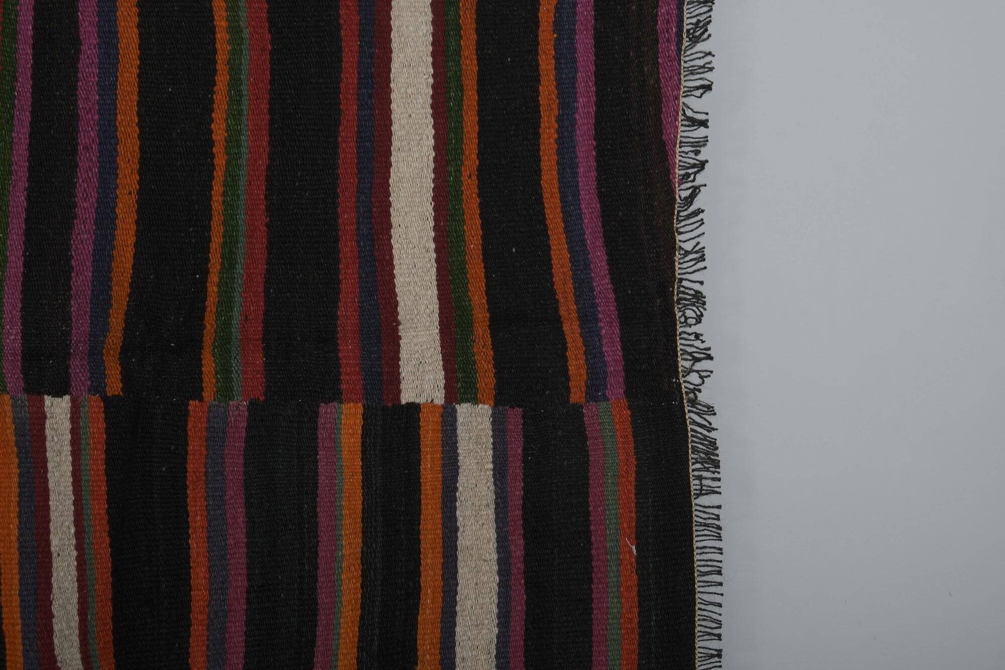 Vintage Turkish kilim handwoven 277x340 cm