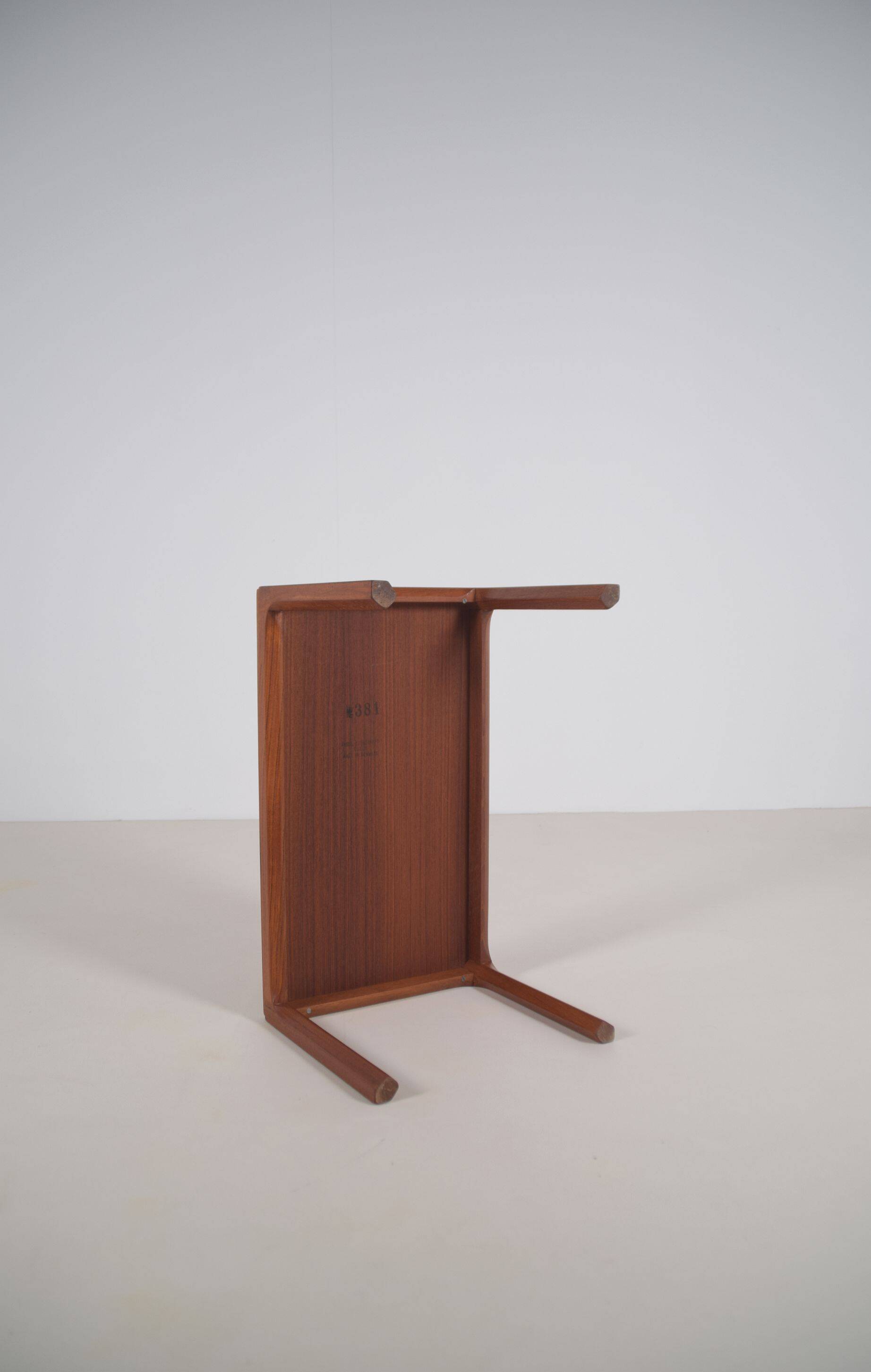 Danish side table 381 by Kai Kristiansen for Aksel Kjersgaard, 1960s