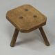 Antique Wabi Sabi Primitive oak stool