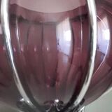 Vase with chrome frame