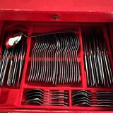 Complete 124-piece 2-drawer cutlery set Ascinox