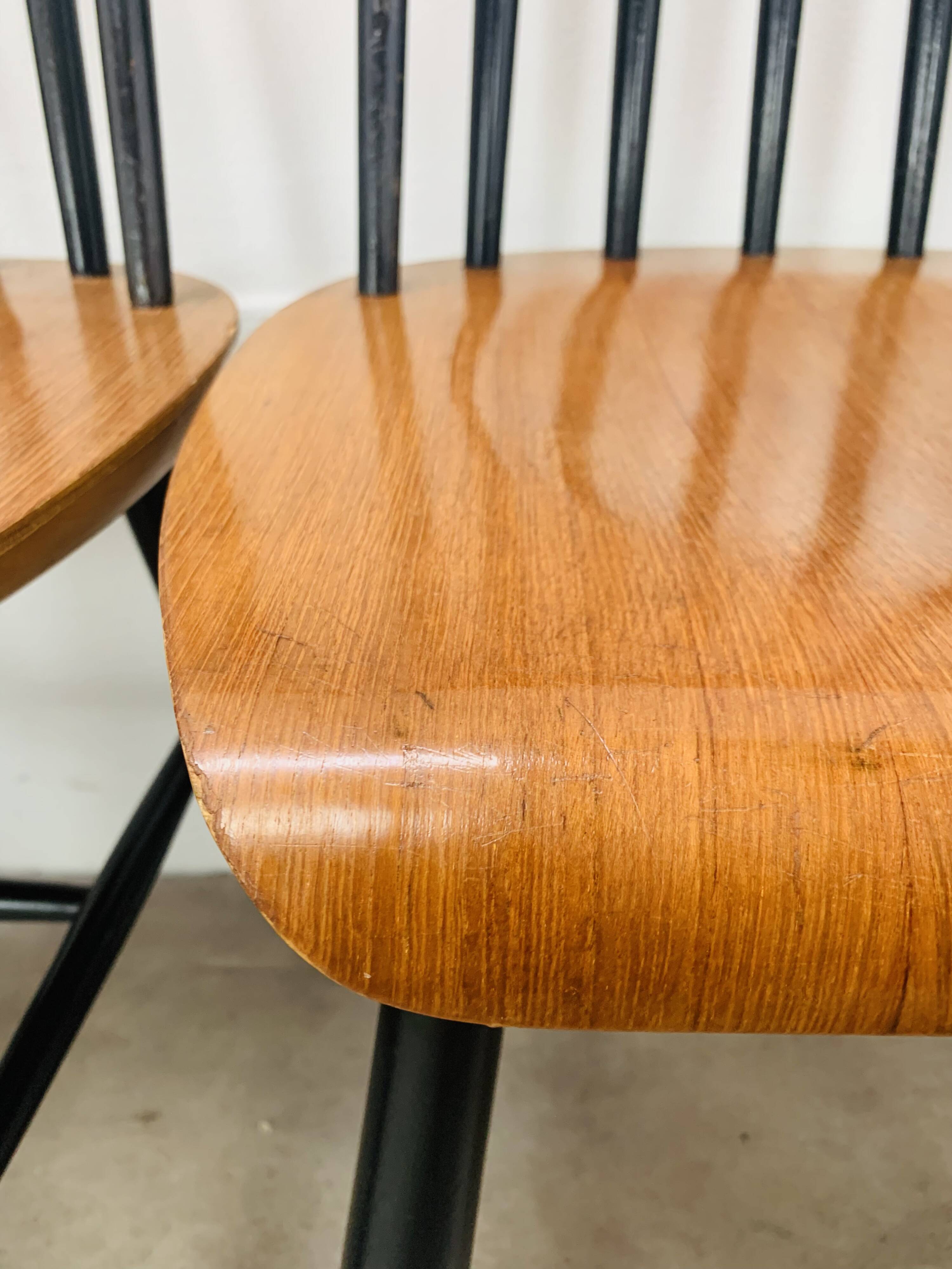 6 Fanett chairs by Ilmari Tapiovaara, Scandinavian, 1960s