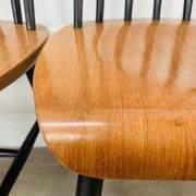 6 chaises Fanett par Ilmari Tapiovaara, scandinave, années 60